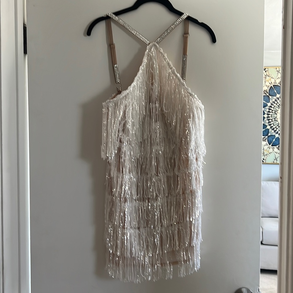 Bronx & Banco Isle Sequin Fringe mini dress